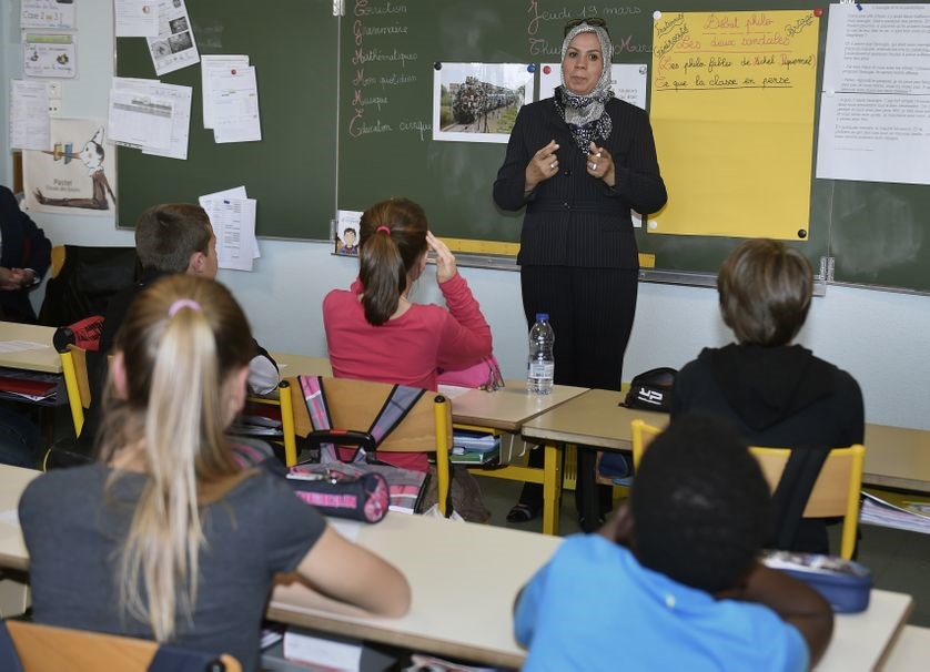 Latifa Ibn Ziaten à la rencontre de jeunes dans une école primaire